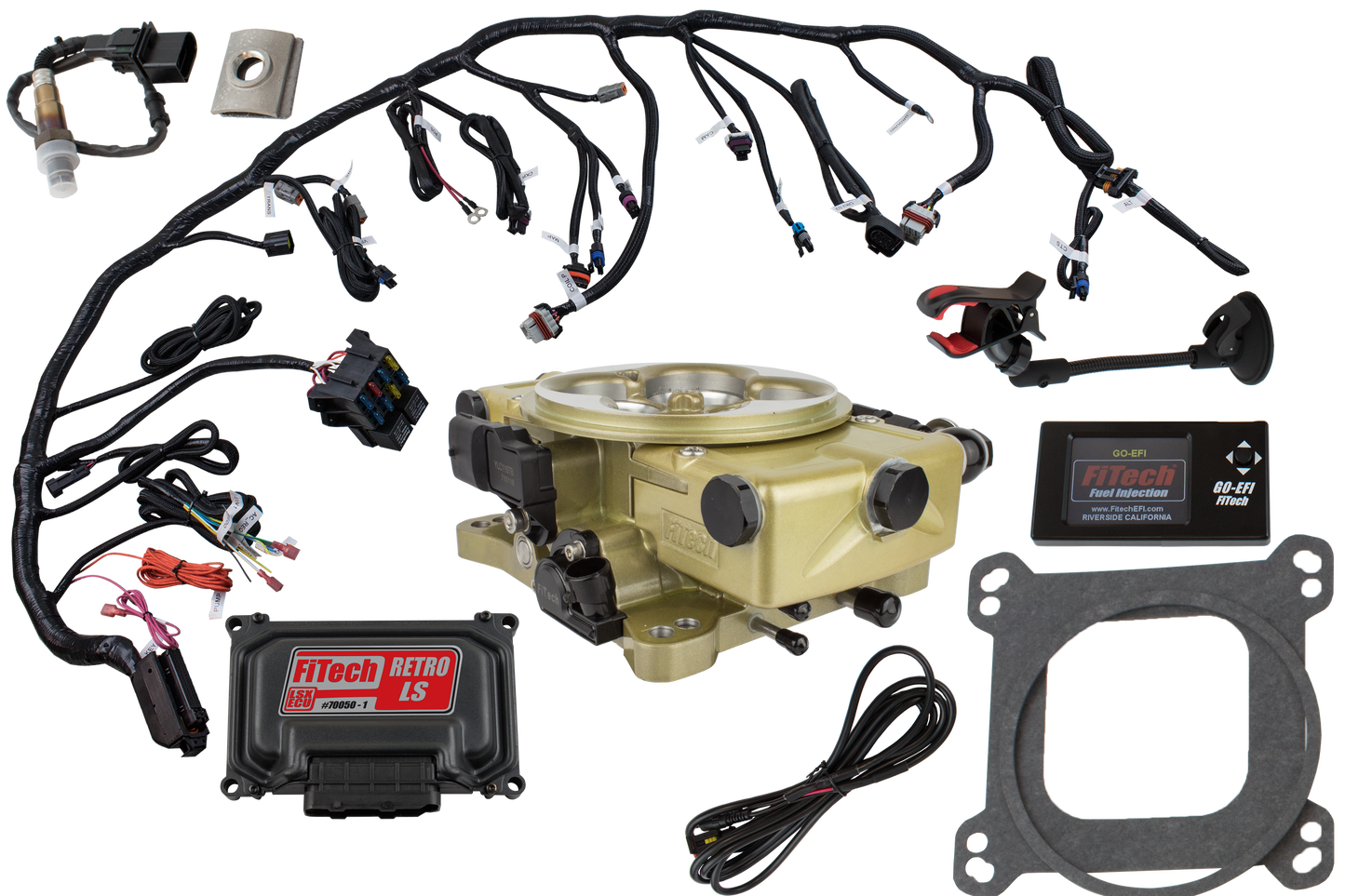 FiTech Fuel Injetion 37001 Retro LS EFI 650HP Fuel Injection System