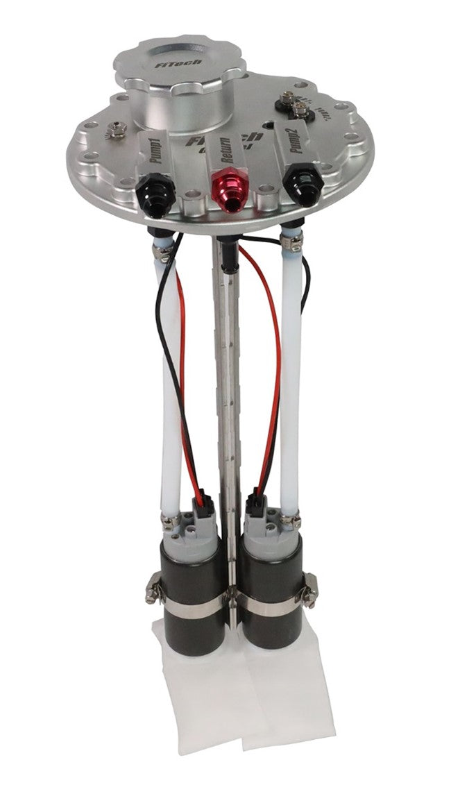 FiTech Fuel Injection 50020 In Tank Fuel Dual Pump Returnless Module with 2 Inch Fill