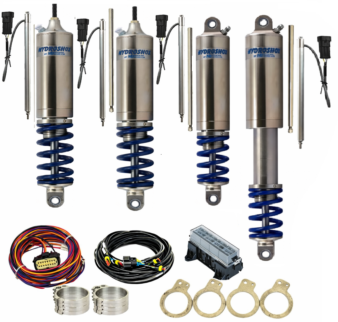 4"/5" Hydroshox Kit with Partial Ride Controller, 4" Bearing Mount Pair, 5" Stud Mount Pair