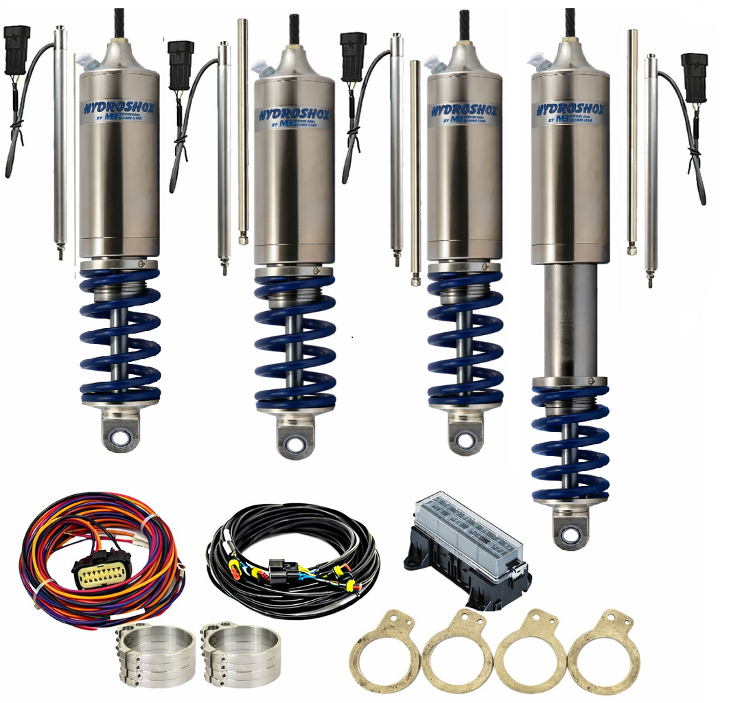 4"/5" Hydroshox Kit with Partial Ride Controller, 4" Stud Mount Pair, 5" Stud Mount Pair