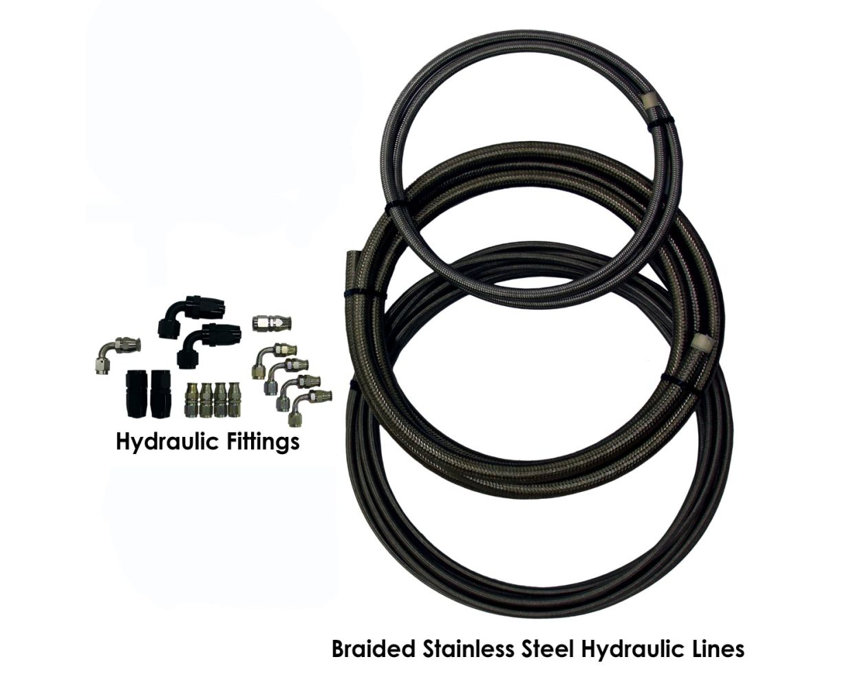 4"/5" Hydroshox Kit with Full Ride Controller, 4" Stud Mount Pair, 5" Stud Mount Pair