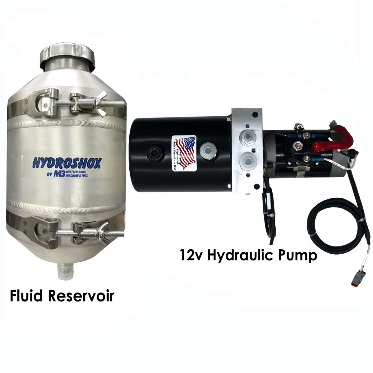 4"/5" Hydroshox Kit with Full Ride Controller, 4" Stud Mount Pair, 5" Stud Mount Pair